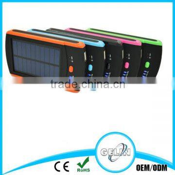 emergency power supply wireless charging dual usb solar power bank
