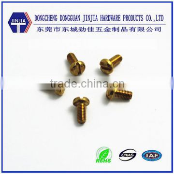 Dongguan screw manufacturer M3 electronic brass and copper screw