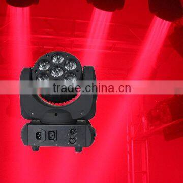 4in1 RGBW Beam and Wash 7x12w LED Mini Moving Head spot Light