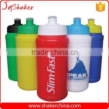 Custom Sports Squeeze BPA free Water Bottles Push/pull Cap Wide Mouth 16.9-Ounce