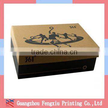 square corrugated paper cardboard sport shoe packaging gift boxes