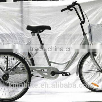 2015 cheap trike for adults/Best selling china adult pedal trike with basket KB-T-Z13