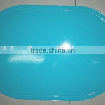 Non-slip Fish Style Eco-friendly PVC Foaming Cat Bowl Placemat Waterproof Backing