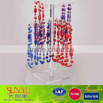 Fashion Clear Acrylic Jewelry Display Stands For Promotion Manufacturer