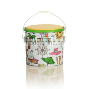 Best selling colorful storage metal bathroom storage stool
