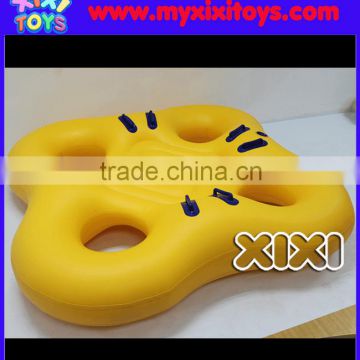 XIXI 4 People Yellow PVC Inflatable Swim Rings