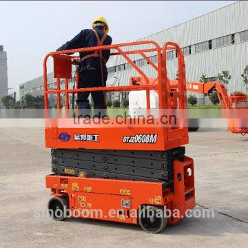 6M hydraulic scissor lift new product from SINOBOOM