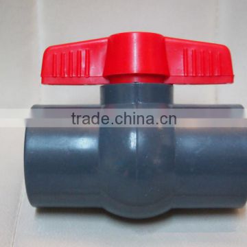 Manufacter of PVC Compact socket and thread Ball valve