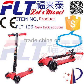 Best quality self balancing&safety dual kids pro kick scooter with 4 flashing wheels