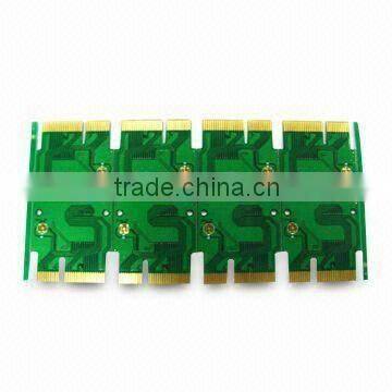 gold finger green solder 1oz copper green pcb