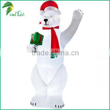 Giant Amazing Design Lovely Outdoor Decorate Inflatable Christmas Polar Bear