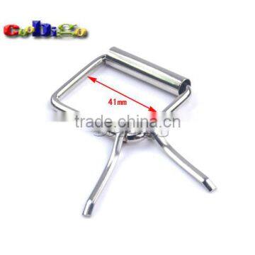 1-1/2"(41mm) Silver Roller Buckle With Double Needle Brief All-match For Belts Bags