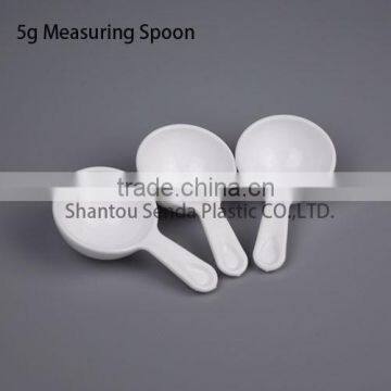 wholesale coffee measuring spoon,5g powder spoon,white PP measuring spoon