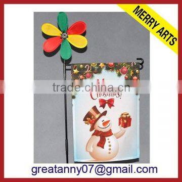 Hot New Products Customized Outdoor Promotional Green With White Decorative Outdoor Flags photo-3
