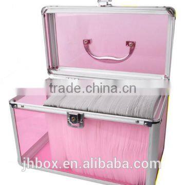 Personalized Aluminum Acryl cd Case Dvd Case With 160 Pcs CD Bags Inside