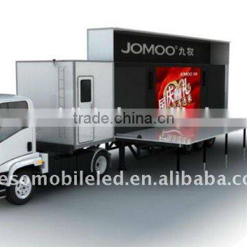 Mobile stage container C40 , Mobile led trailer , motor homes, advertising container for Large propaganda activities!