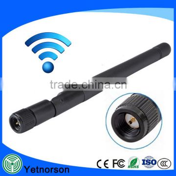 2.4g wifi antenna indoor black rubber duck wifi antenna with sma connector