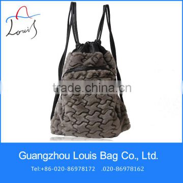 Made in China Backpack style drawstring bag