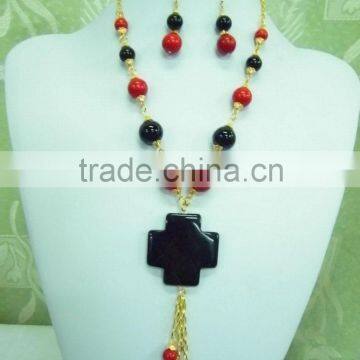 Handmade Gemstone Beads Beaded Necklaces Best Quality Hot Selling Handmade Designer Statement Necklace photo-2