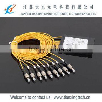 1x8 FC/PC fiber optical PLC splitter