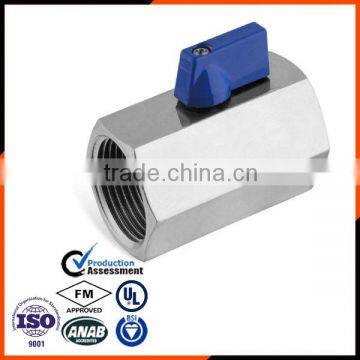 F/F Mini stainless steel Ball Valve