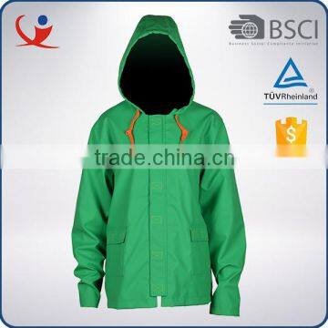 Top quality 100% nylon/ polyester waterproof windproof custom raincoat