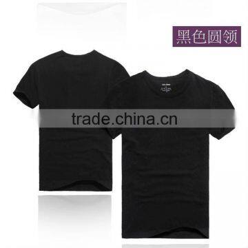 2012 cotton men fashion T shirt black