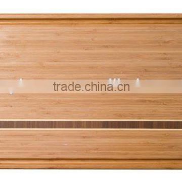 Bamboo Cutting Board 20x11.5x1 inch Drip Groove to Catches Liquids Reverse Side Is a Smooth Large chopping Board