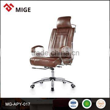 2016 furniture office boss Tan leather chairs