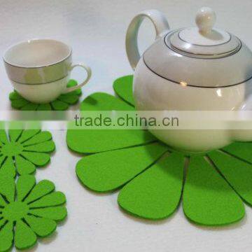 Laser Cut Flower Shape Felt Placemats photo-2