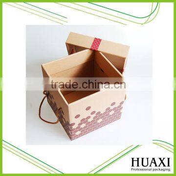 Christmas Gift Paper Cardboard Box with Handle