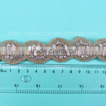 HC4771-1 Hechun Indian Hand Embroidery Work Fashion Garment Trim Types photo-5