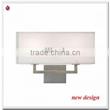 hot design cheap wall sconce very popular in North Amerca in brushed nickel