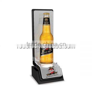 Pop LED wine bottle glorifiers display Acrylic wine holder with Logo PMMA Plexi Perspex Acrylic led wine