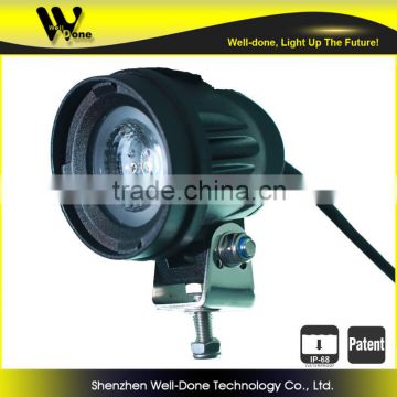 10w euro beam cree round led driving lights for dirt bike, ATV, Motorcycle