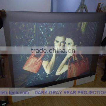 High quality R rear projection film black ,high contrast grey color,for shop