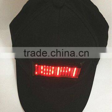 led cap scrolling message fashion cap