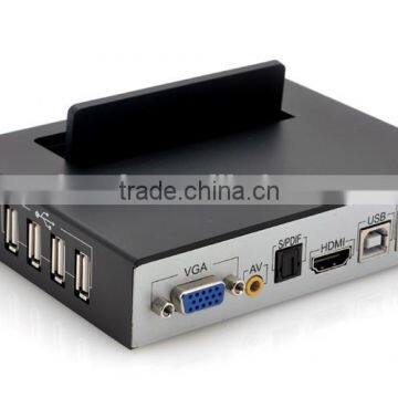 Android tv Box ShenZhen,smart tv Full hd 1080p Porn Video Android tv Box 4.2.2 ,customized RTC Battery /SATA/VGA Port/6 *USB photo-1