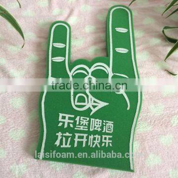 printed cheering finger foam palm foam hand for game cheering LS-F-002-A