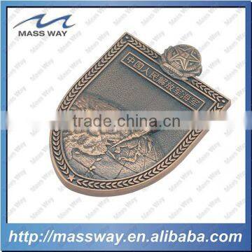 promotiona old color custom military 3D antique copper Medal