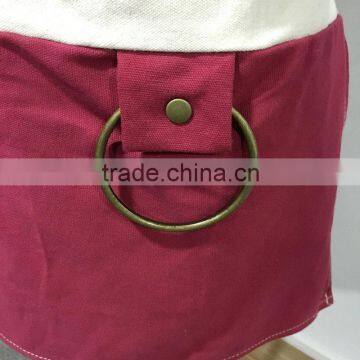 Custom Hign Quality Canvas Bartenders Uniform Apron With Towel Loop photo-4
