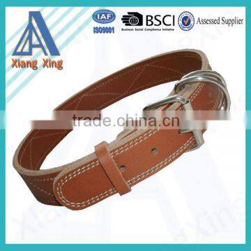 Real Genuine Leather Padded Dog Collar