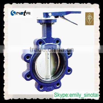 API 609 PN10 / PN16 stainless steel lug style butterfly valve