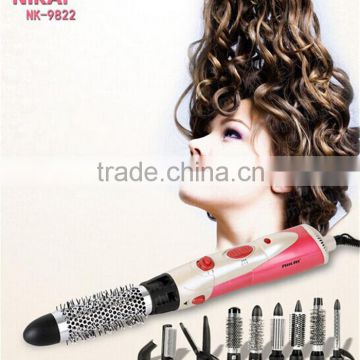 10 IN 1auto hair curler steam styler hair straightener hot hair brush styler electric