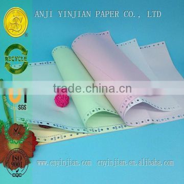 Carbonless Computer Printing Paper with smooth surface 3-ply continuous carbonless printing paper