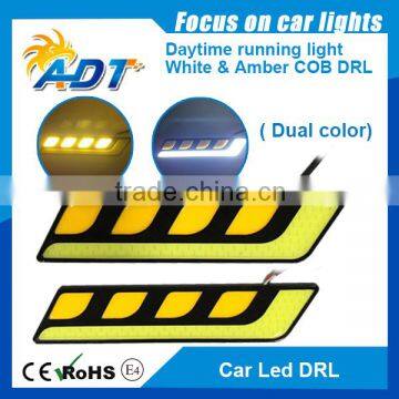 Switchback COB led daytime running light, Dual color COB LED DRL