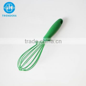 Ergonomic handle silicone hand held egg beater