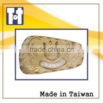 Fashionable Car Aluminum Safety Orange Saffron Creative Metallic Epoxy Sticker photo-5