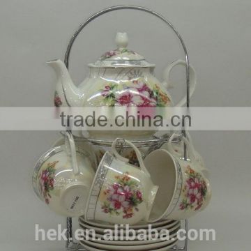 Elegant design ceramic coffee cup and saucer