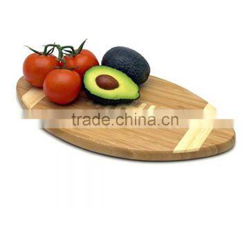 cheap bamboo football shape chopping board